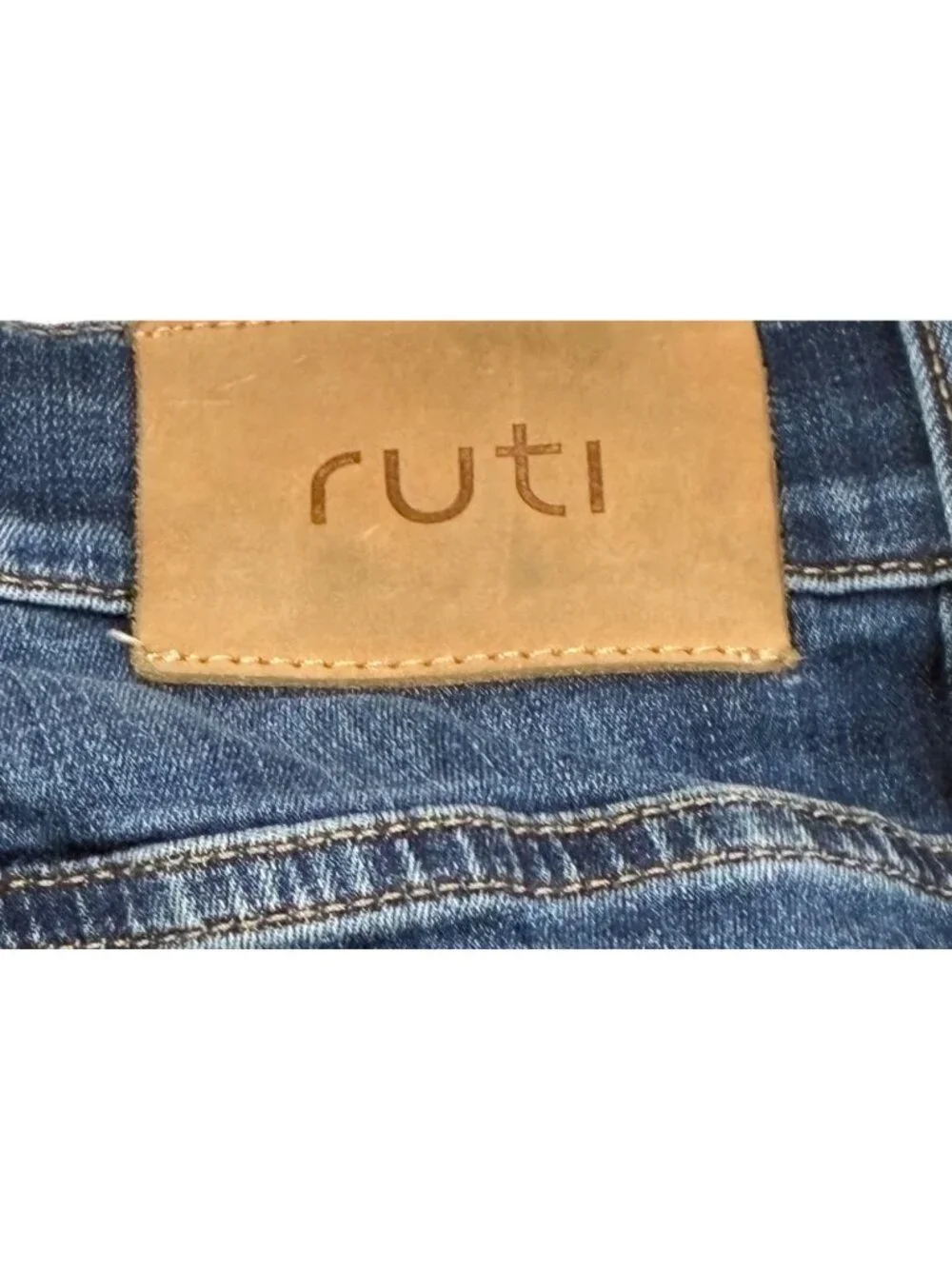 Ruti Womens Barrel Leg Blue Jeans Size 10P Cotton Blend Denim Stretch trendy - Picture 6 of 12